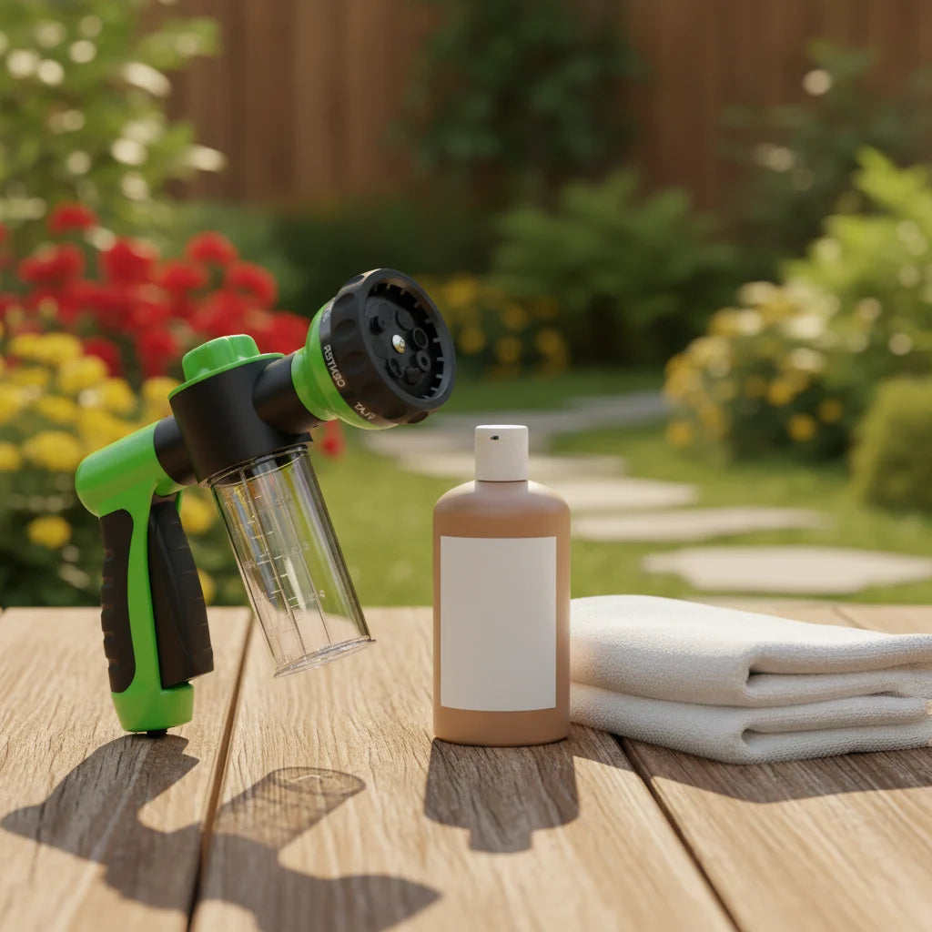 Pressure Hose Nozzle Foam Gun 8 In 1 Jet Spray Gun Soap Dispenser Garden Watering Horse Dog Animal Car Washing Tool Dropshipping