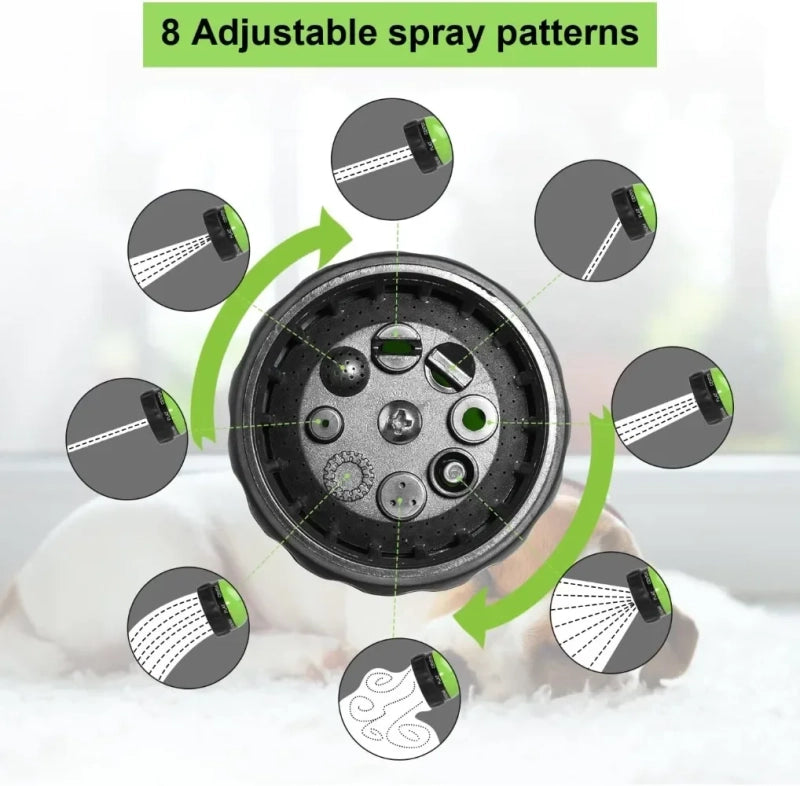 Pressure Hose Nozzle Foam Gun 8 In 1 Jet Spray Gun Soap Dispenser Garden Watering Horse Dog Animal Car Washing Tool Dropshipping