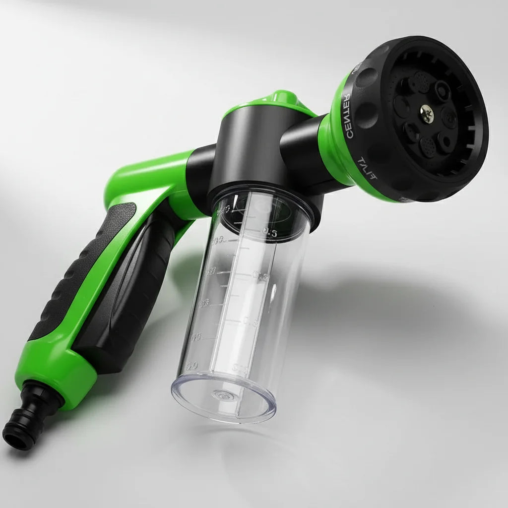 Pressure Hose Nozzle Foam Gun 8 In 1 Jet Spray Gun Soap Dispenser Garden Watering Horse Dog Animal Car Washing Tool Dropshipping