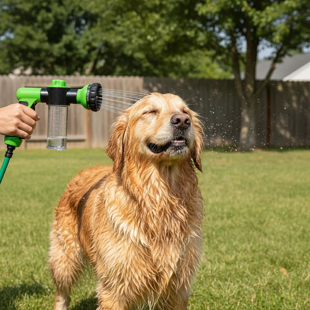 Pressure Hose Nozzle Foam Gun 8 In 1 Jet Spray Gun Soap Dispenser Garden Watering Horse Dog Animal Car Washing Tool Dropshipping